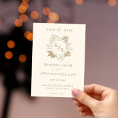 Save The Date Mariage romantique de verdure tropicale