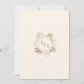 Save The Date Mariage romantique de verdure tropicale (Dos)