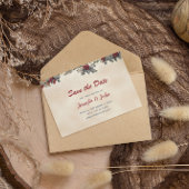 Save The Date Mariage romantique d'hiver