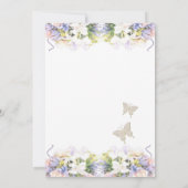Save The Date Mariage Romantique Fleur de Syringa d'Été (Dos)