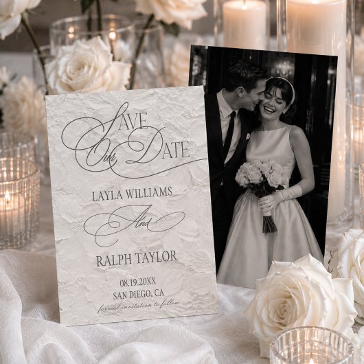 Save The Date Mariage Romantique Floral