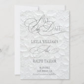 Save The Date Mariage Romantique Floral (Devant)