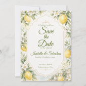 Save The Date Mariage romantique méditerranéen (Devant)