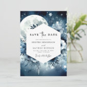 Save The Date Mariage romantique unique (Debout devant)