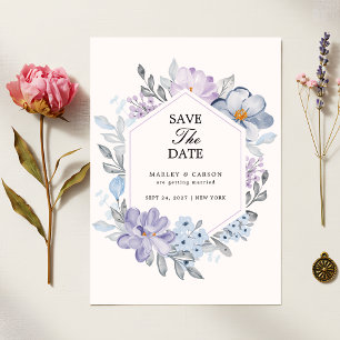 Save The Date Mariage romantique végétal minimaliste