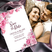 Save The Date Mariage rose