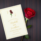 Save The Date Mariage Rose d'or ivoire