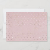 Save The Date Mariage rose et gris Enregistrer la date Invitatio (Dos)