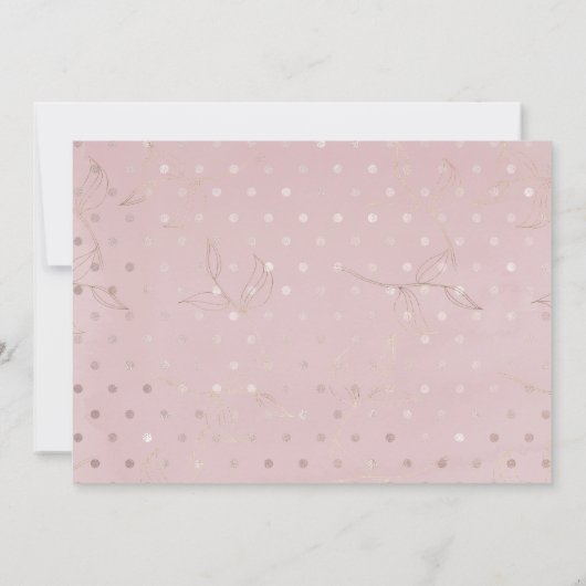 Save The Date Mariage rose et gris Enregistrer la date Invitatio (Dos)