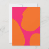 Save The Date Mariage rose et orange moderne Enregistrer la date (Dos)