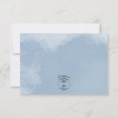 Save The Date Mariage rose pâle et blanc Roses (Dos)