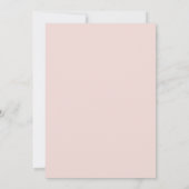 Save The Date Mariage rose poudré moderne (Dos)