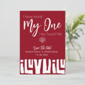 Save The Date Mariage rouge et blanc d'Afrique tribale (Debout devant)