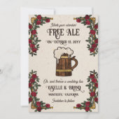 Save The Date Mariage RPG Thème Ale Rouge Gratuit (Devant)