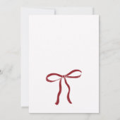 Save The Date Mariage ruban à nœud rouge (Dos)