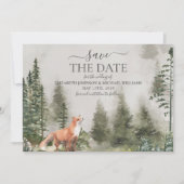 Save The Date Mariage Rustic Mountain Forest Enregistrer La Date (Devant)