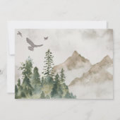 Save The Date Mariage Rustic Mountain Forest Enregistrer La Date (Dos)