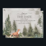 Save The Date Mariage Rustic Mountain Forest Enregistrer La Date<br><div class="desc">Voici notre Rustic Mountain Forest Wedding Save The Date! Que vous ayez un mariage à thème boisé ou montagnard, cette Save the Date se coordonnera parfaitement et rendra votre journée spéciale encore plus spéciale. Cette carte présente un magnifique paysage de montagne de forêt avec des animaux de la forêt pour...</div>