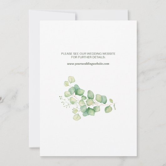 Save The Date Mariage rustique à l'aquarelle avec cœur en bois e (Dos)