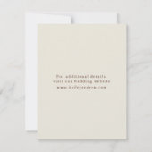 Save The Date Mariage rustique aquarelle pêche et vert (Dos)