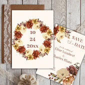 Save The Date Mariage rustique Automne Simple