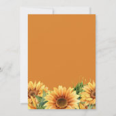 Save The Date Mariage rustique bohème orange rouille automne flo (Dos)