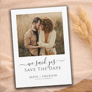 Save The Date Mariage Rustique Boho Photo Enregistrer La Date
