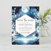 Save The Date Mariage rustique chic au clair de lune (Debout devant)