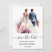 Save The Date mariage Rustique classique Boho Floral Enregistrer (Devant)