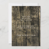 Save The Date Mariage Rustique Crâne De Vache Occidentale Enregi (Dos)