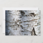 Save The Date Mariage rustique de Birch Tree (Dos)