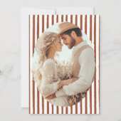 Save The Date Mariage rustique en terre cuite (Dos)