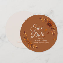 Mariage Rustique Feuilles D'automne Brun Sienne Be