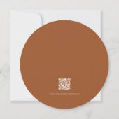 Save The Date Mariage Rustique Feuilles D'automne Brun Sienne Be (Dos)