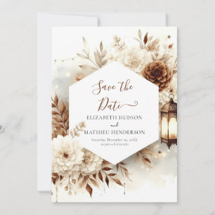 Save The Date Mariage rustique moderne chic