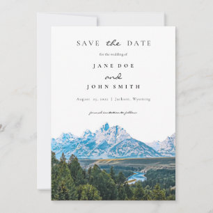 Save The Date Mariage Rustique Montagne Enregistrer La Date