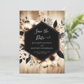 Save The Date Mariage rustique simple aquarelle (Debout devant)