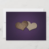 Save The Date Mariage rustique violet et tournesol Enregistrer l (Dos)