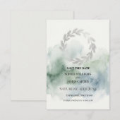 Save The Date Mariage Sage Laurel (Devant / Derrière)