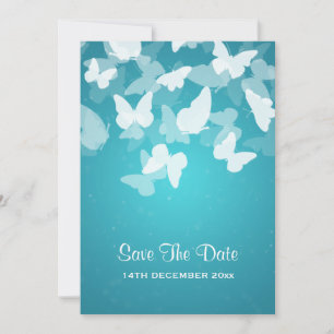 Save The Date Mariage Sauvegarder La Date Éloignante Papillons B