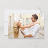 Save The Date Mariage Sauver la date Photo Romantique Élégant (Dos)