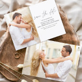 Save The Date Mariage Sauver la date Photo Romantique Élégant