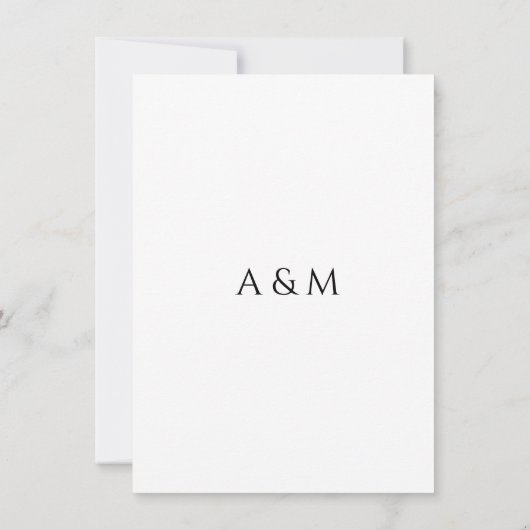 Save The Date Mariage Sauvez la date Blanc Paix Calla Lily (Dos)