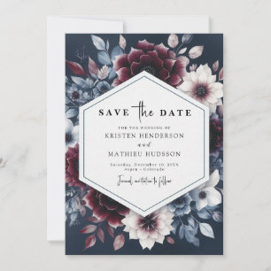 Save The Date Mariage simple de Bourgogne