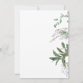 Save The Date Mariage simple de prairie verte Enregistrer la dat (Dos)