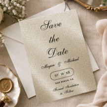 Mariage Simple de Style de Texture de Lin Beige Iv