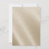 Save The Date Mariage Simple de Style de Texture de Lin Beige Iv (Dos)