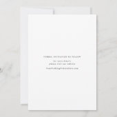 Save The Date Mariage simple élégant moderne (Dos)