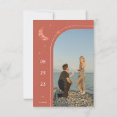 Save The Date Mariage Simple En Terracotta Enregistrer La Date (Devant)