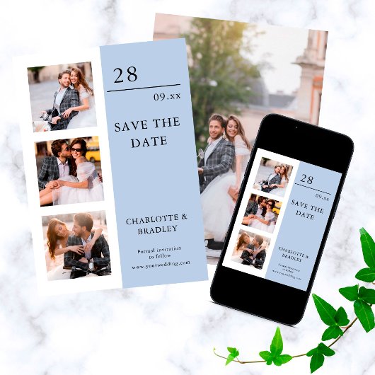 Save The Date Mariage Simple Enregistrer La Photo Date